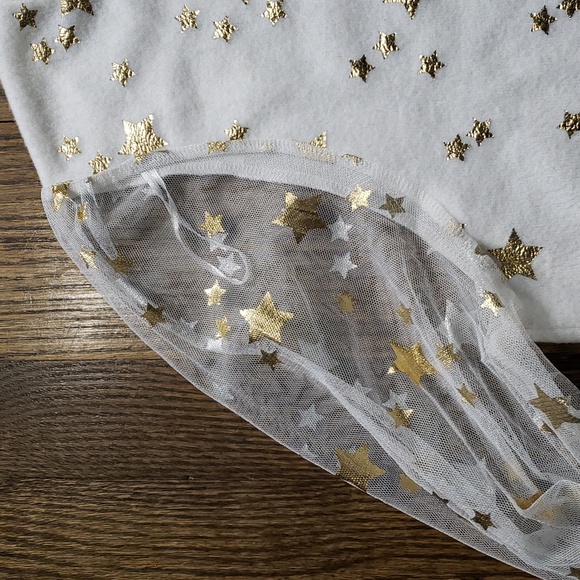 Gold Stars Sheer Sleeves Sweater - Picture 2 of 10